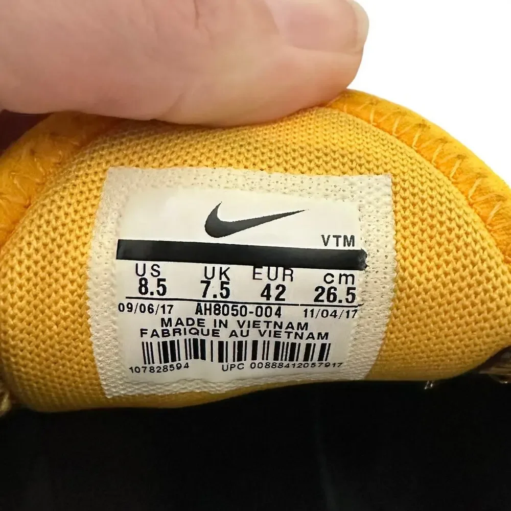 Nike Air Max 270 Tiger Uni Gold Black Hot Punch Sneakers Men's (8.5) AH8050-004